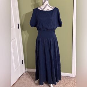 Faherty coast to coast organic cotton midi dress NWT